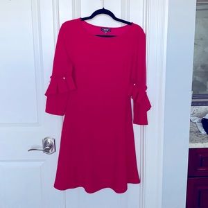 NWT Ivonne red dress, long sleeve, size 12